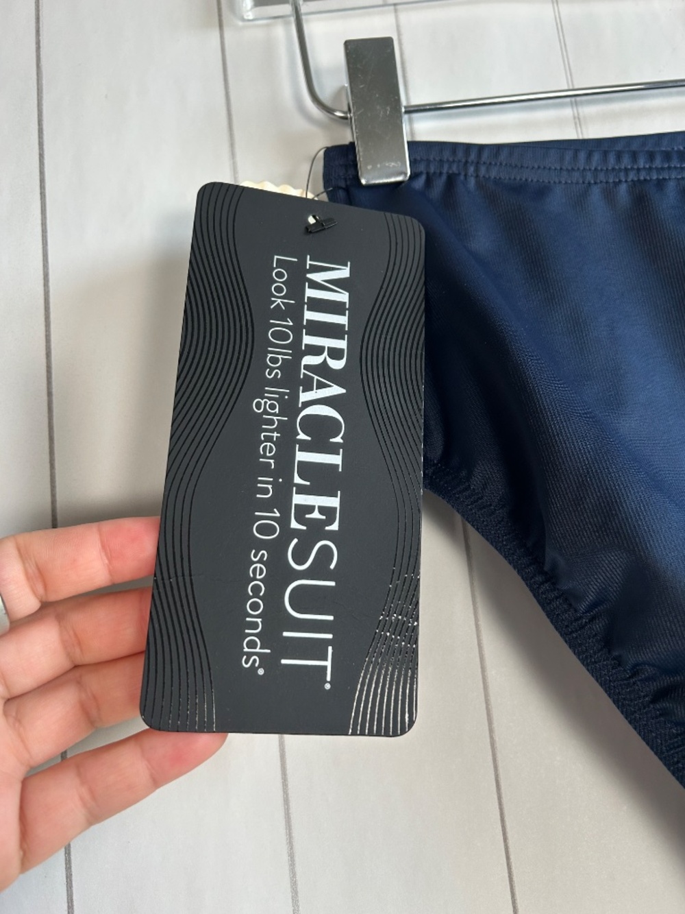 Miraclesuit size 10 Cruise basic pant swim bottom navy tummy control high waist - Picture 5 of 8